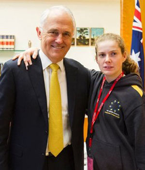 Student Ashleigh gets dream job & meets the PM image